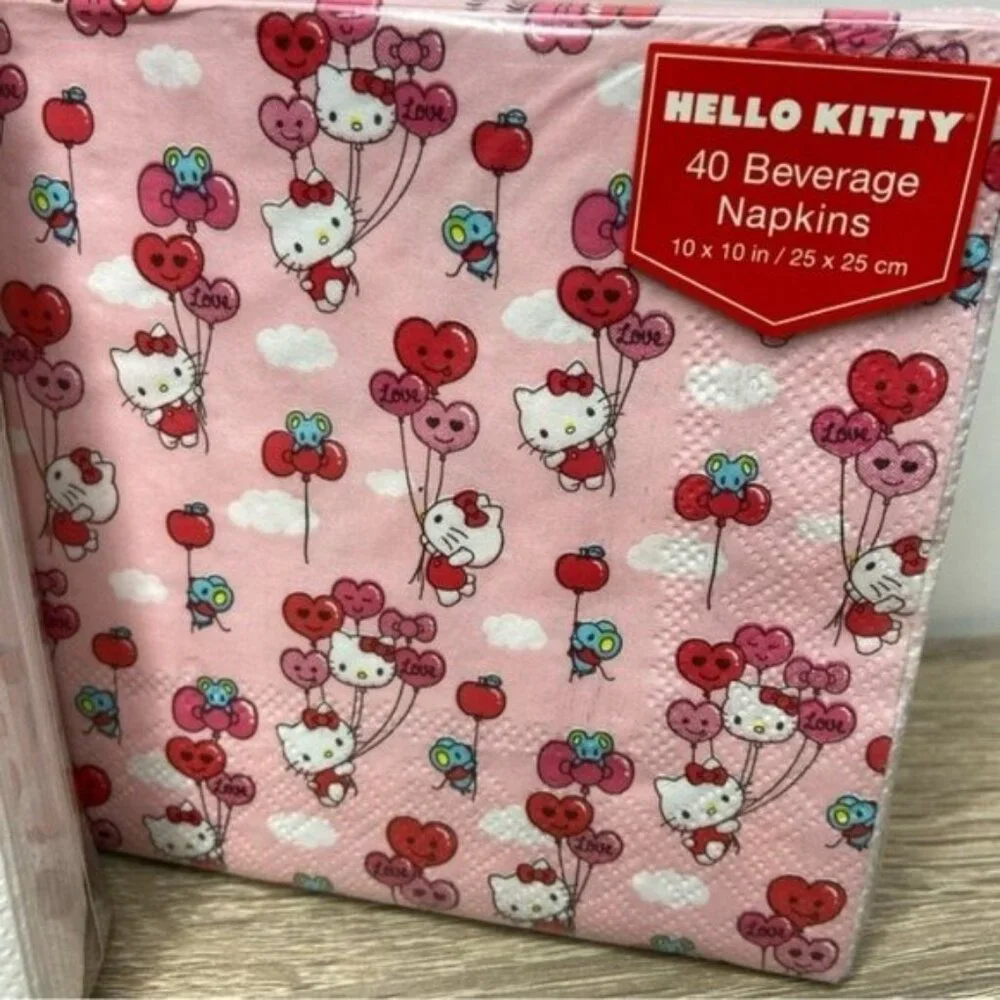 Hello Kitty Guest & Beverage Napkins Bundle NEW